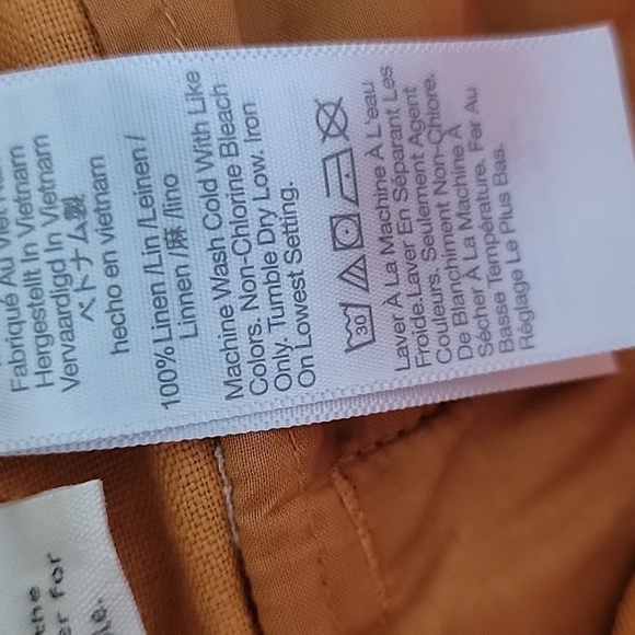 Madewell linen shorts size 6 The Neale - Picture 7 of 8